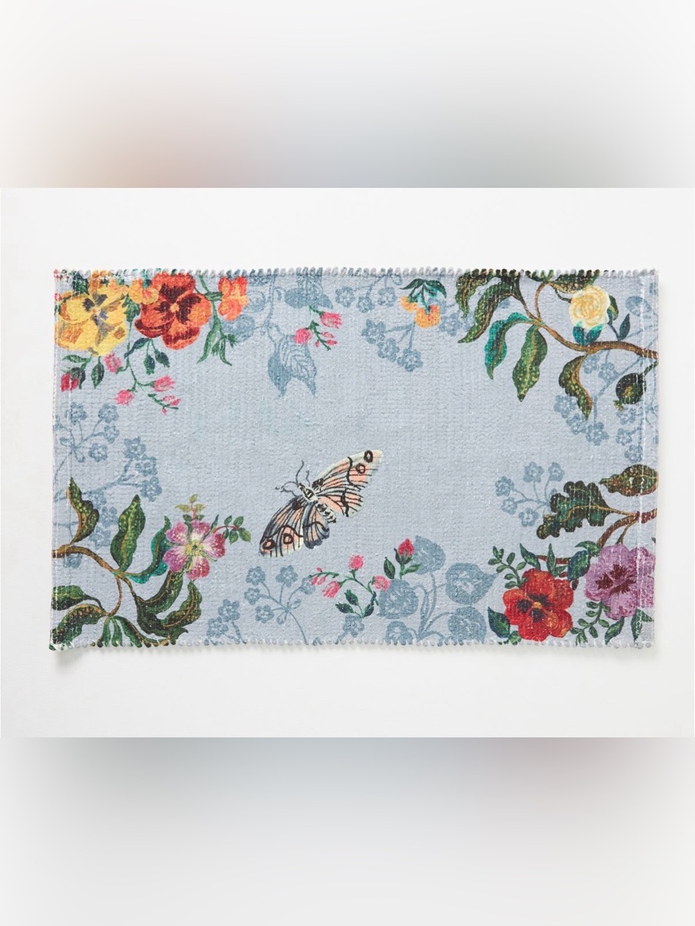 Anthropologie Nathalie Lete Marais Butterfly Bath Mat NEW